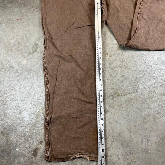 Dickies Mens Brown Canvas Work Pants‎ Carpenter Style Relaxed Fit Size 42x32 - Picture 5 of 7
